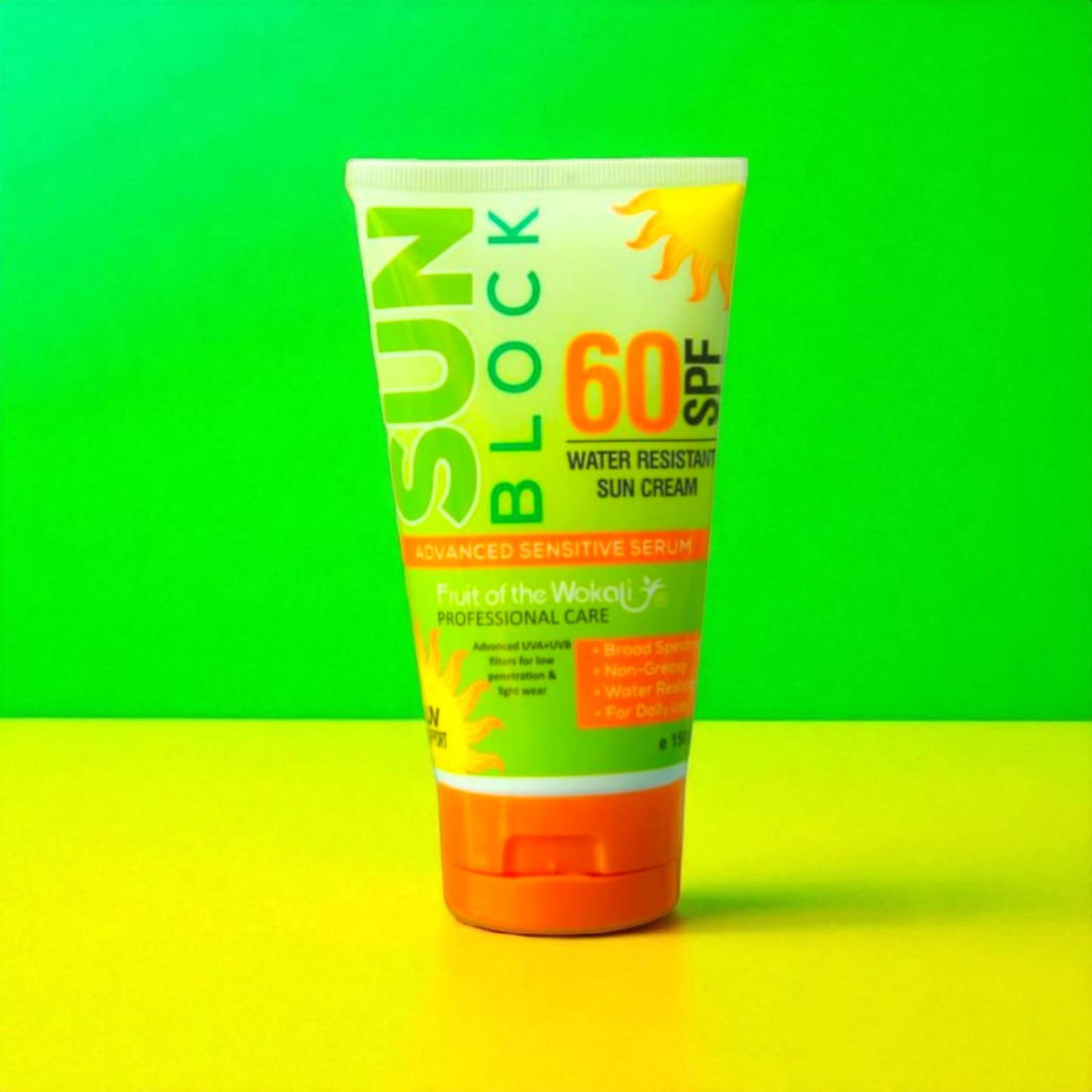 Fruit of the Wokali Sunblock SPF 60 – Advanced Sensitive Serum - 150ml