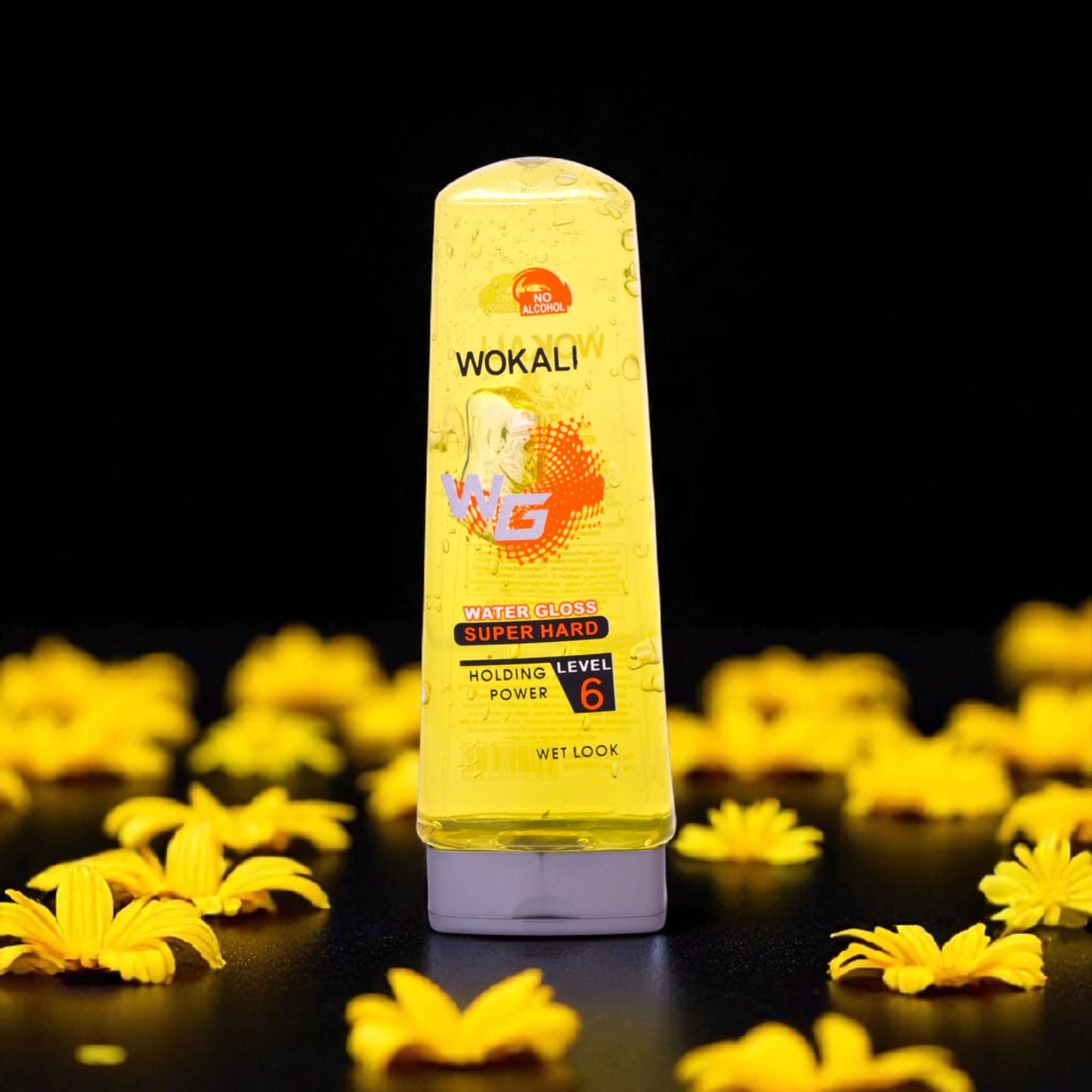 Level 6 Yellow Holding Power Hair Gel Wet Look-250 ml