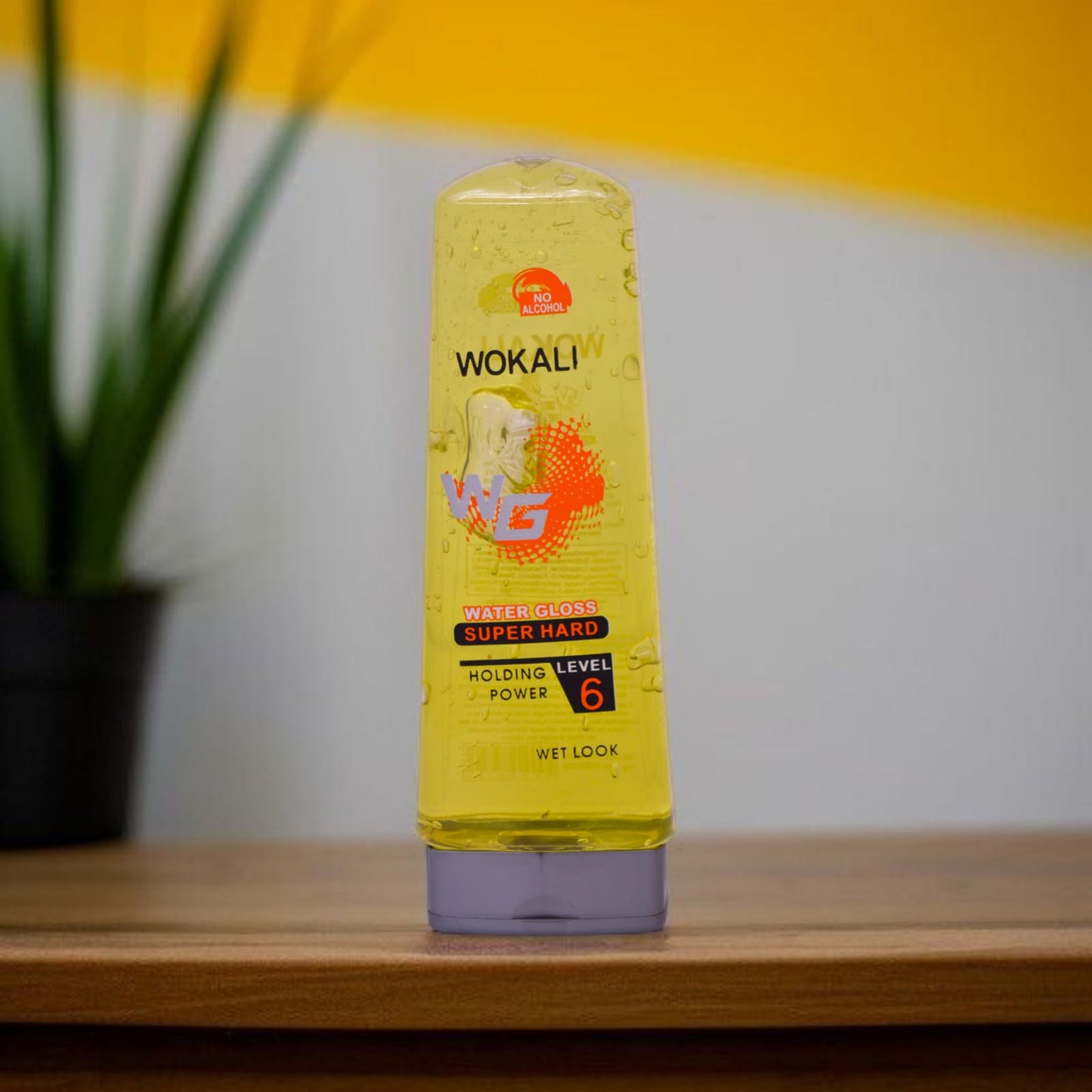 Level 6 Yellow Holding Power Hair Gel Wet Look-250 ml