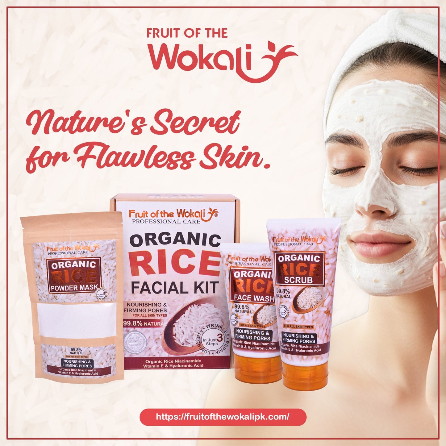 Friut of The Wokali 3 in 1 Facial Kits