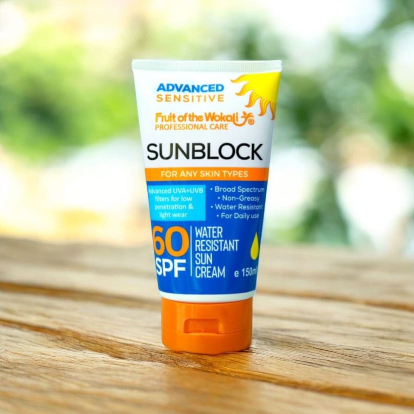 Fruit of the Wokali Sunblock SPF 60 – Daily Protection for All Skin Types- 150ml