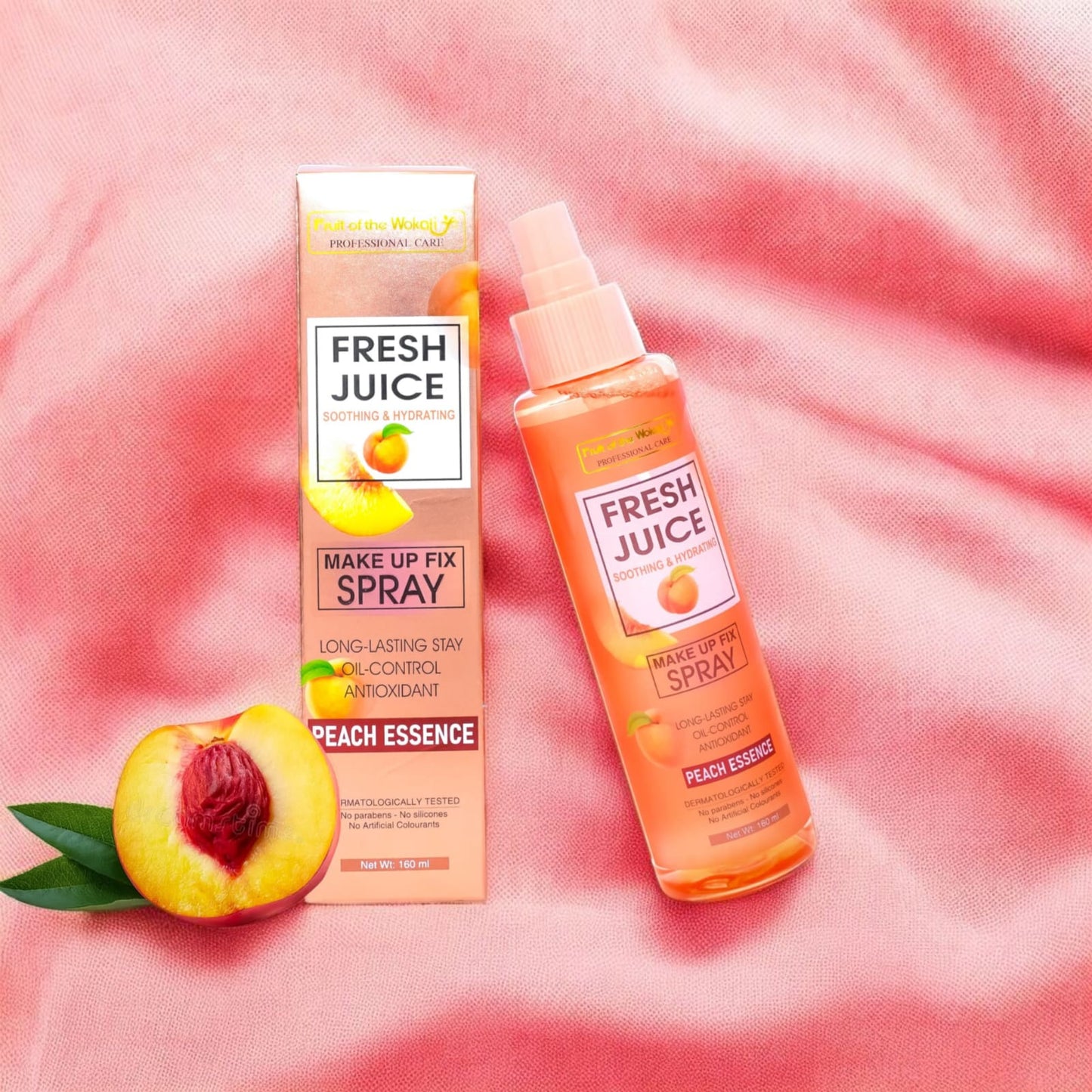 Peach Essence Fresh Juice Soothing and Hydrating Makeup Fixer Spary- 160 ml